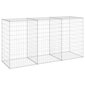 vidaXL Gabion-kivikori kansilla galvanoitu teräs 200x60x100 cm hinta ja tiedot | Aidat ja tarvikkeet | hobbyhall.fi