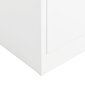 vidaXL Pukukaappi valkoinen 90x40x180 cm teräs hinta ja tiedot | Kaapit | hobbyhall.fi