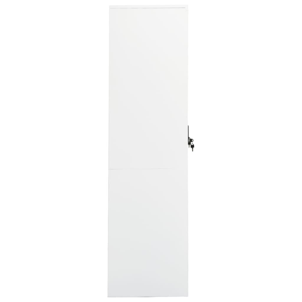 vidaXL Vaatekaappi valkoinen 80x50x180 cm teräs hinta ja tiedot | Kaapit | hobbyhall.fi