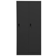 vidaXL Vaatekaappi antrasiitti 80x50x180 cm teräs hinta ja tiedot | Kaapit | hobbyhall.fi