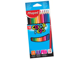 Värikynät ColorPeps, 12 väriä hinta ja tiedot | Maped Lapset | hobbyhall.fi