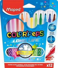 ColorPeps Long Life huopakynät, 12 väriä hinta ja tiedot | Taide- ja askartelutarvikkeet | hobbyhall.fi