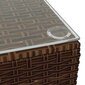 vidaXL 4-osainen Puutarhasohvasarja tyynyillä ruskea polyrottinki hinta ja tiedot | Puutarhatuolit | hobbyhall.fi