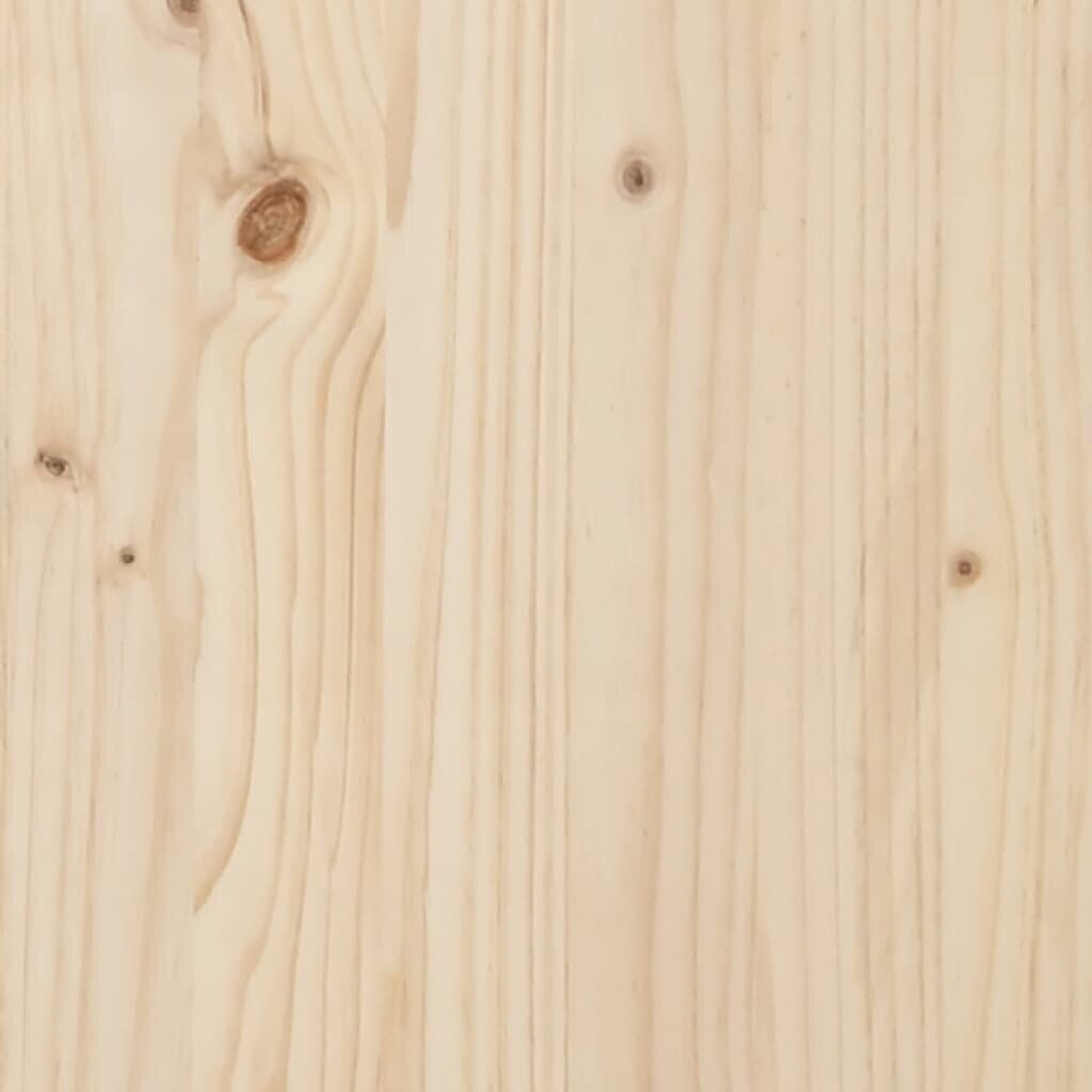 vidaXL Sängynrunko täysi puu 135x190 cm 4FT6 hinta ja tiedot | Sängyt | hobbyhall.fi