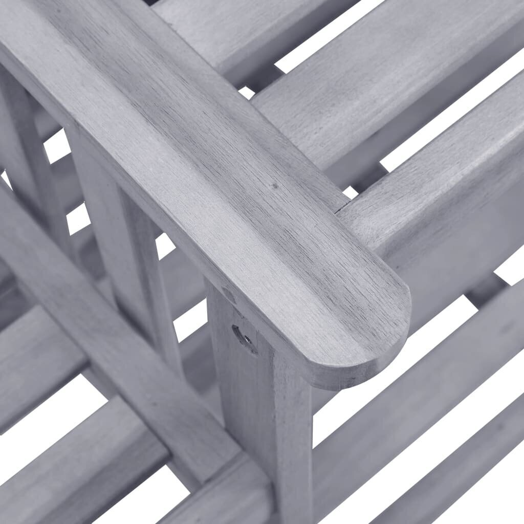 vidaXL Puutarhatuolit teepöydällä 159x61x92 cm täysi akaasiapuu hinta ja tiedot | Puutarhakalusteet | hobbyhall.fi
