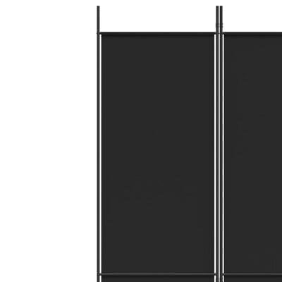 vidaXL 5-paneelinen Tilanjakaja musta 250x220 cm kangas hinta ja tiedot | Sermit ja tilanjakajat | hobbyhall.fi