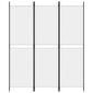 vidaXL 3-paneelinen Tilanjakaja valkoinen 150x180 cm kangas hinta ja tiedot | Sermit ja tilanjakajat | hobbyhall.fi