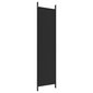 vidaXL 3-paneelinen Tilanjakaja musta 150x200 cm kangas hinta ja tiedot | Sermit ja tilanjakajat | hobbyhall.fi