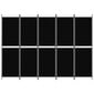 vidaXL 5-paneelinen Tilanjakaja musta 250x180 cm kangas hinta ja tiedot | Sermit ja tilanjakajat | hobbyhall.fi
