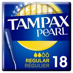 Tamponit Tampax Pearl Regular 18 kpl hinta ja tiedot | Tampax Hajuvedet ja kosmetiikka | hobbyhall.fi