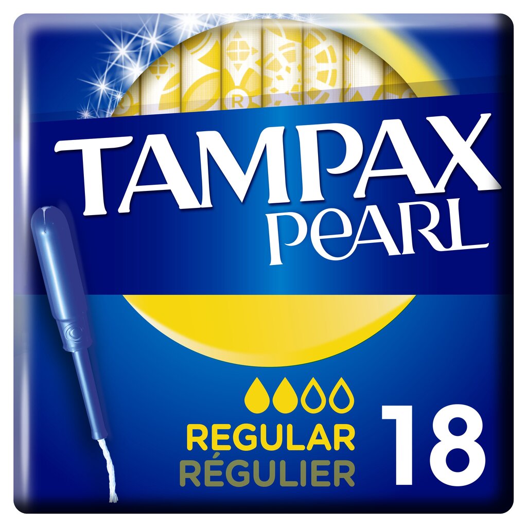 Tamponit Tampax Pearl Regular 18 kpl hinta ja tiedot | Tamponit ja terveyssiteet | hobbyhall.fi