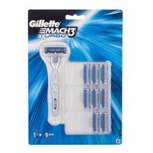 Razor GILLETTE Mach 3 Turbo + 9 vaihdettavaa kasettia hinta ja tiedot | Parranajo ja karvanpoisto | hobbyhall.fi