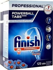 Astianpesukonetabletit Finish Professional Powerball Tabs, 125 kpl hinta ja tiedot | Astianpesuaineet | hobbyhall.fi