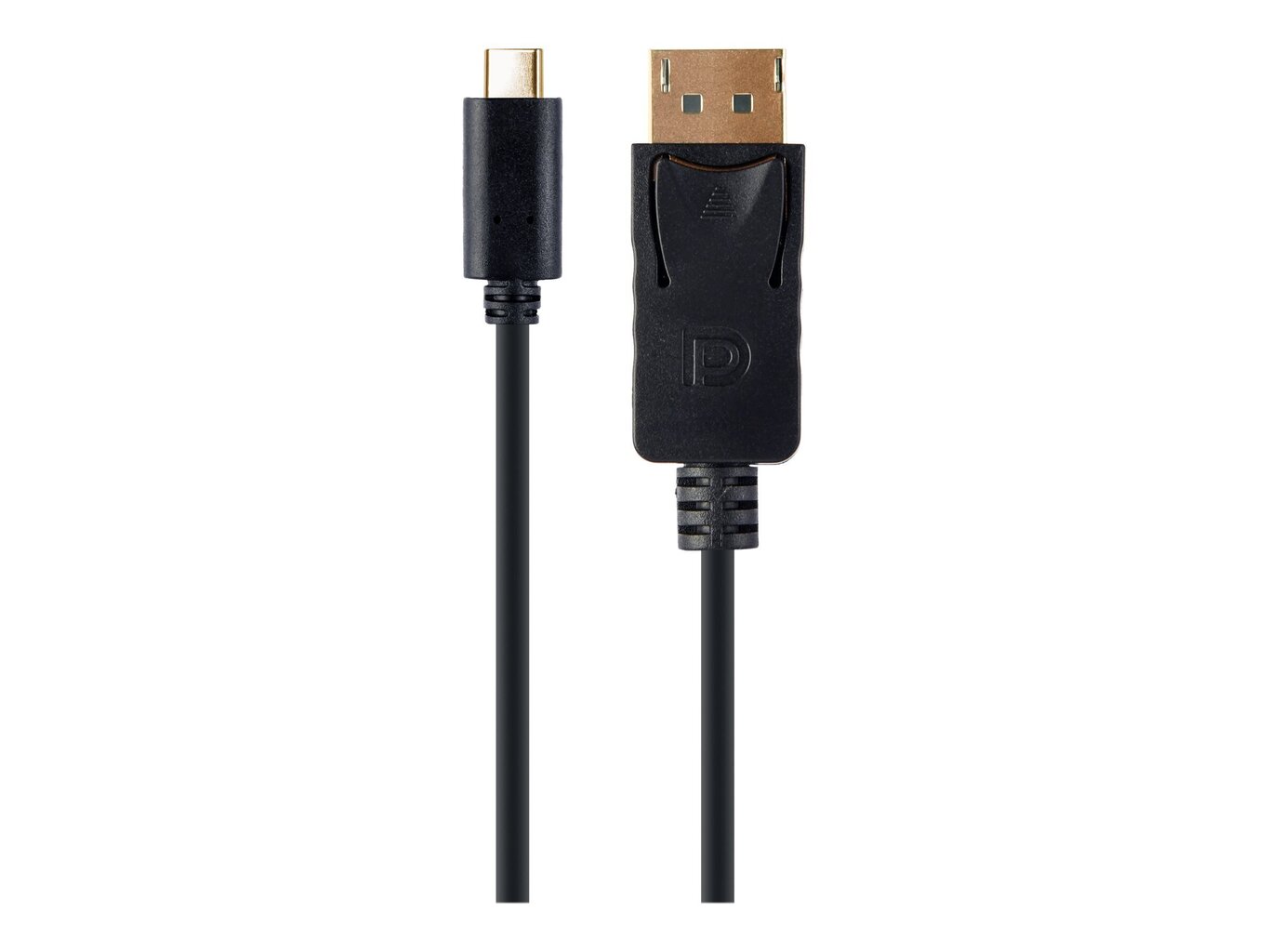 Gembird A-CM-DPM-01 USB-C-DisplayPort-urossovitin, 4K 60 Hz, 2m, musta hinta ja tiedot | Kaapelit ja adapterit | hobbyhall.fi