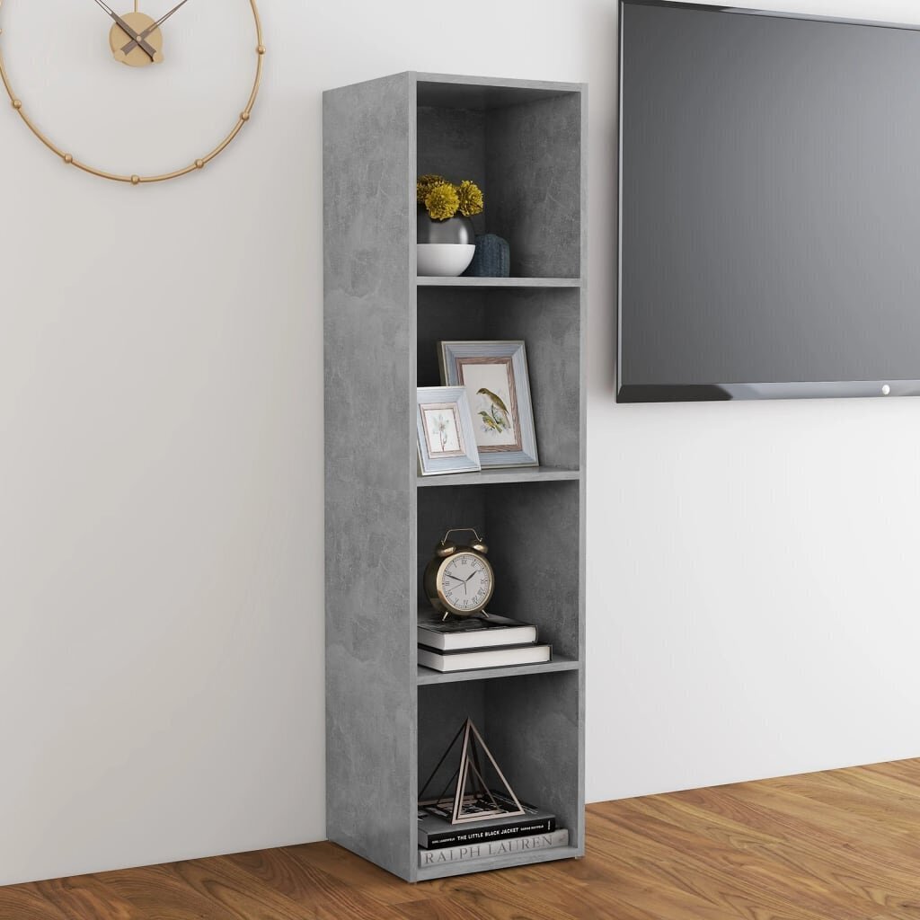 vidaXL TV-taso betoninharmaa 142,5x35x36,5 cm lastulevy hinta ja tiedot | TV-tasot | hobbyhall.fi