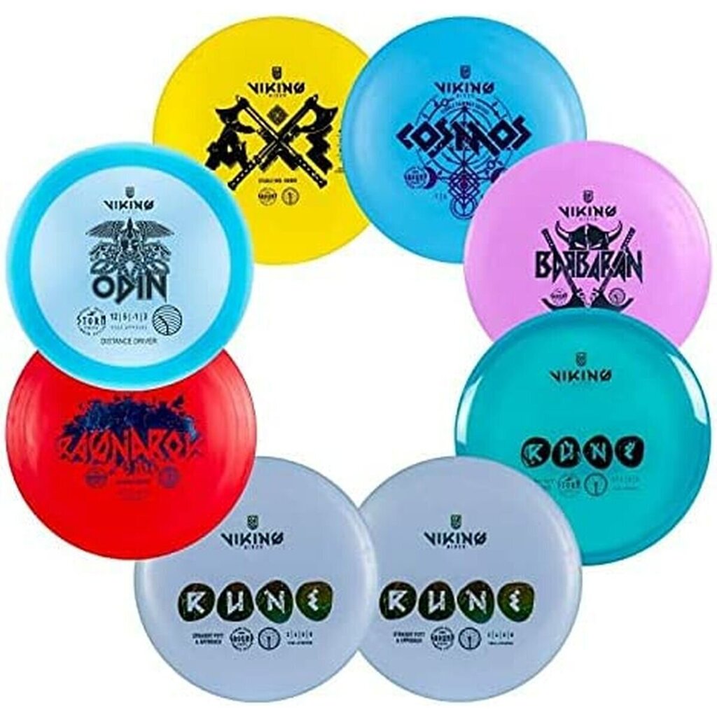 Viking Discs Starter Set, 8 kiekon setti hinta ja tiedot | Frisbeegolf | hobbyhall.fi