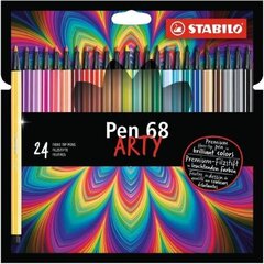 STABILO Huopakynät, Pen 68, ARTY, 24 väriä hinta ja tiedot | Stabilo Lapset | hobbyhall.fi