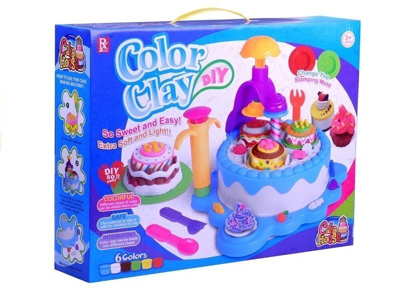 Color Clay "kakku" Muovailuvahasarja hinta ja tiedot | Kehittävät lelut | hobbyhall.fi