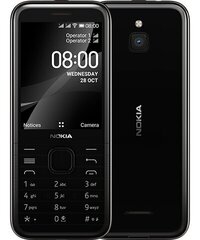 Nokia 8000 4G Black, 2.8 , TFT, 240 x 3 hinta ja tiedot | Matkapuhelimet | hobbyhall.fi