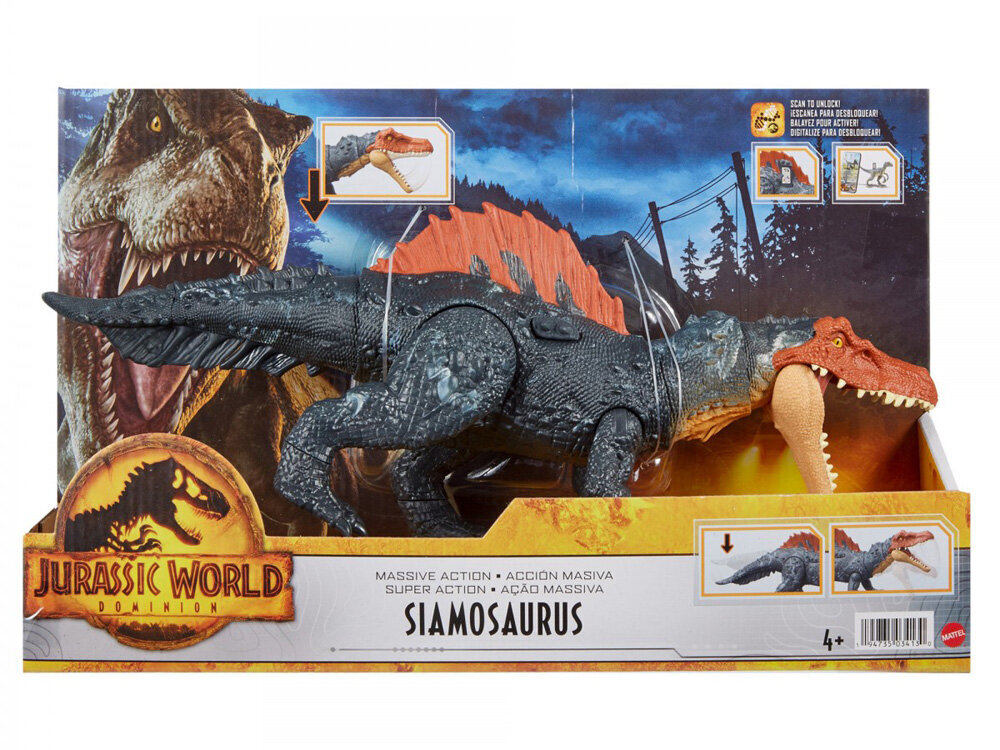 Jurassic Park dinosaurus Siamosaurus, Mattel hinta ja tiedot | Poikien lelut | hobbyhall.fi