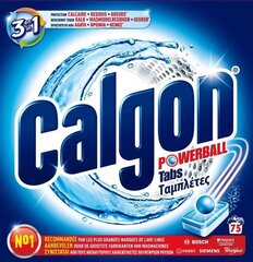 Tabletit pesukoneeseen Calgon 3 in 1, 75 kpl hinta ja tiedot | Pyykinpesuaineet | hobbyhall.fi