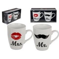 Posliinimuki, Mr & Mrs, 2 kpl hinta ja tiedot | Hauskat mukit | hobbyhall.fi