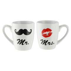 Posliinimuki, Mr & Mrs, 2 kpl hinta ja tiedot | Hauskat mukit | hobbyhall.fi