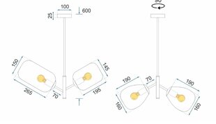 Riippuva kattovalaisin app436-4c hinta ja tiedot | Riippuvalaisimet | hobbyhall.fi