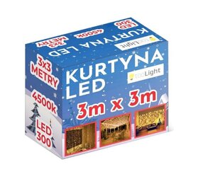 LED-valoverho 300 diodia 3X3M hinta ja tiedot | Jouluvalot | hobbyhall.fi