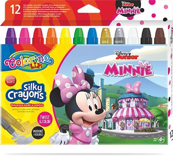 Vahaliidut Colorino Disney Junior Minnie 3 in 1, 12 väriä hinta ja tiedot | Taide- ja askartelutarvikkeet | hobbyhall.fi