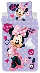 Disney Minnie vuodevaatteet 140x200 cm, 70 × 90 cm hinta ja tiedot | Vuodevaatteet lapsille | hobbyhall.fi