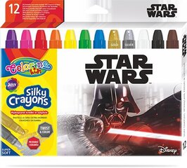 Käännettävät rasva liidut Colorino Disney Star Wars 3 in 1, 12 väriä hinta ja tiedot | Taide- ja askartelutarvikkeet | hobbyhall.fi