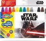 Käännettävät rasva liidut Colorino Disney Star Wars 3 in 1, 12 väriä hinta ja tiedot | Taide- ja askartelutarvikkeet | hobbyhall.fi