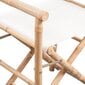 vidaXL Kokoontaitettava ohjaajantuoli 2 kpl bambu ja kangas hinta ja tiedot | Säkkituolit, rahit ja penkit | hobbyhall.fi