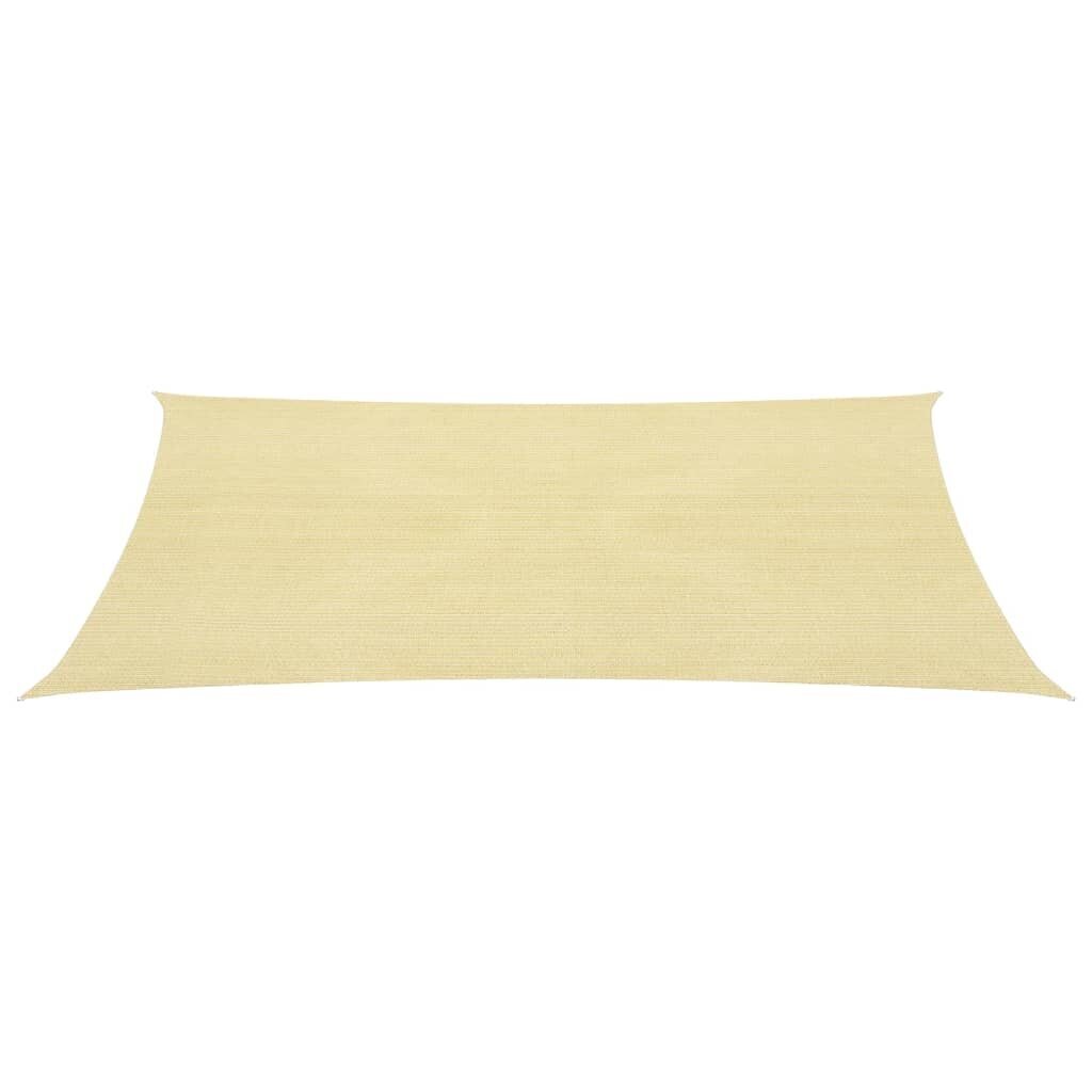 vidaXL Aurinkovarjo Purje HDPE Neliö 3.6x3.6 m Beige hinta ja tiedot | Aurinkovarjot ja markiisit | hobbyhall.fi