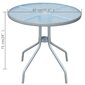 vidaXL Bistropöytä harmaa 80x71 cm teräs hinta ja tiedot | Puutarhapöydät | hobbyhall.fi