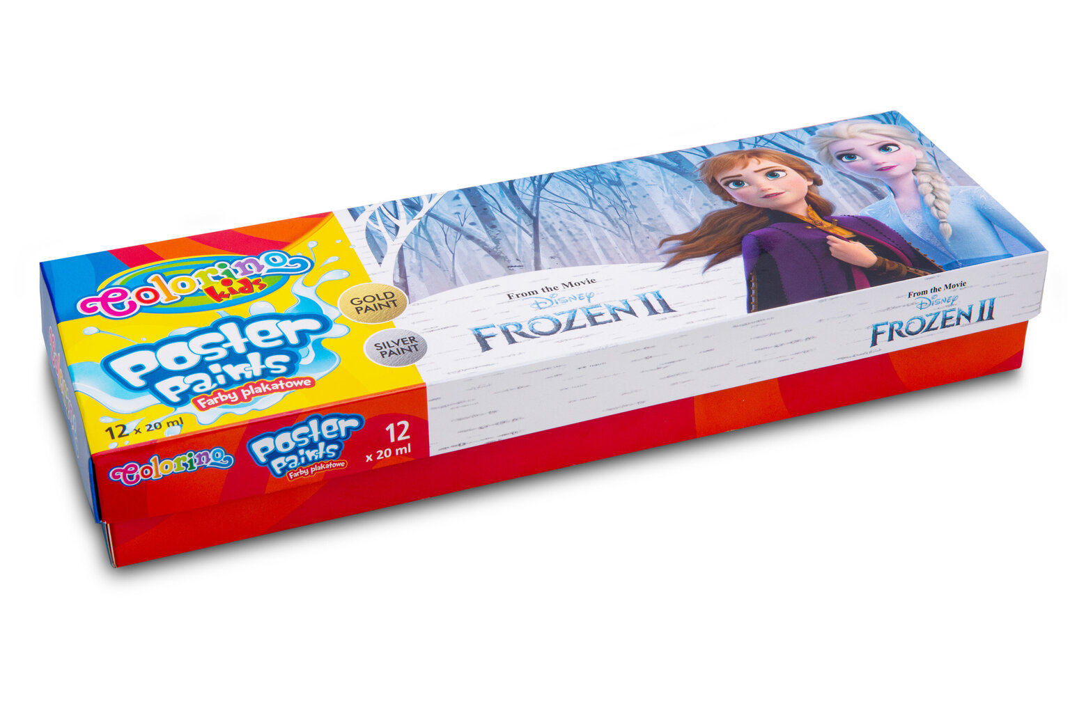 Guasivärit Colorino Disney Frozen II, 12 väriä, 20 ml (hopea ja kutu) hinta ja tiedot | Taide- ja askartelutarvikkeet | hobbyhall.fi