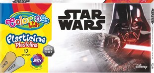 Muovailu Colorino Disney Star Wars, 12 väriä (hopea ja kulta) hinta ja tiedot | Taide- ja askartelutarvikkeet | hobbyhall.fi