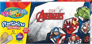 Muovailuvaha Colorino Marvel Avengers, 12 väriä (hopea ja kulta) hinta ja tiedot | Taide- ja askartelutarvikkeet | hobbyhall.fi