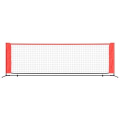 vidaXL Tennisverkko musta ja punainen 300x100x87 cm polyesteri hinta ja tiedot | Tennisvälineet | hobbyhall.fi
