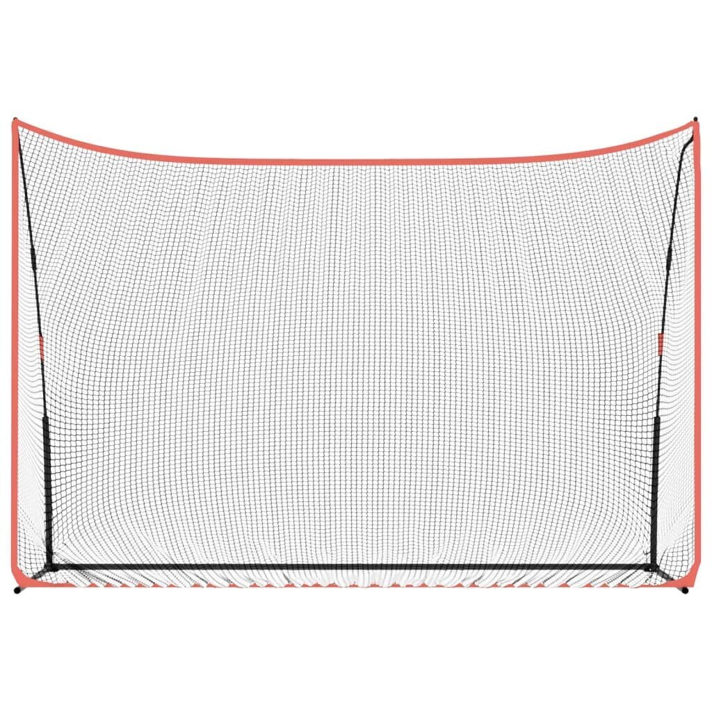 vidaXL Golf harjoitusverkko musta ja punainen 305x91x213 cm polyesteri hinta ja tiedot | Golf | hobbyhall.fi