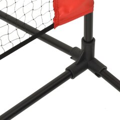 vidaXL Tennisverkko musta ja punainen 600x100x87 cm polyesteri hinta ja tiedot | Tennisvälineet | hobbyhall.fi