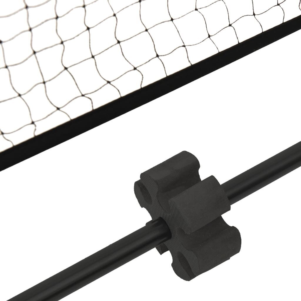 vidaXL Tennisverkko musta ja punainen 400x100x87 cm polyesteri hinta ja tiedot | Tennisvälineet | hobbyhall.fi