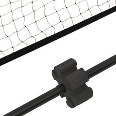 vidaXL Tennisverkko musta ja punainen 500x100x87 cm polyesteri hinta ja tiedot | Tennisvälineet | hobbyhall.fi