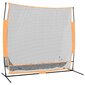 vidaXL Golf harjoitusverkko musta ja oranssi 215x107x216 cm polyesteri hinta ja tiedot | Golf | hobbyhall.fi