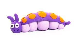 Muovailusetti Hey Clay Caterpillar, 5 kpl. hinta ja tiedot | Hey Clay Lapset | hobbyhall.fi