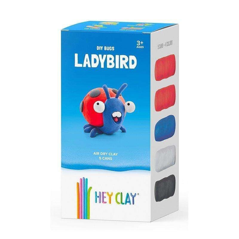 Muovailusetti Hey Clay Ladybird, 5 kpl. hinta ja tiedot | Taide- ja askartelutarvikkeet | hobbyhall.fi