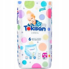 Japanilaiset housuvaipat Tokisan Premium Pants, koko 6, 15-23 kg, XXL, 28 kpl hinta ja tiedot | Vaipat | hobbyhall.fi