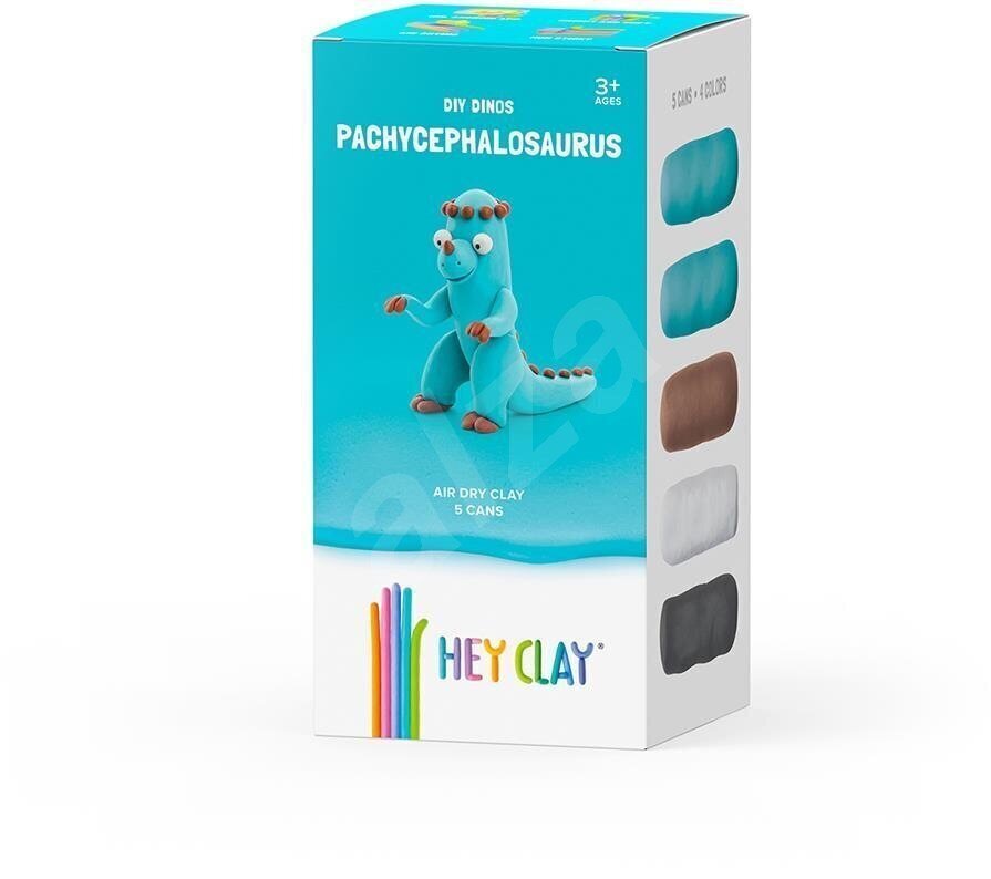 Muovailusetti Hey Clay Pachycephalosaurus, 5 kpl. hinta ja tiedot | Taide- ja askartelutarvikkeet | hobbyhall.fi