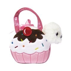 Puppy Cupcake Aurora Fancy Pals -pehmolaukku ja eläin, 20 cm hinta ja tiedot | Pehmolelut | hobbyhall.fi